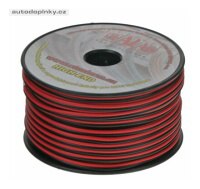 Reproduktorový kabel 2x1 mm, černočervený (balení 50m) Reproduktorový kabel 2x1 mm, černočervený (balení 50m)