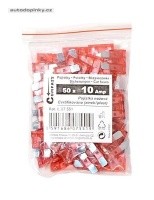 Pojistky nožové 10 Amp 50ks polybag Pojistky nožové 10 Amp 50ks polybag